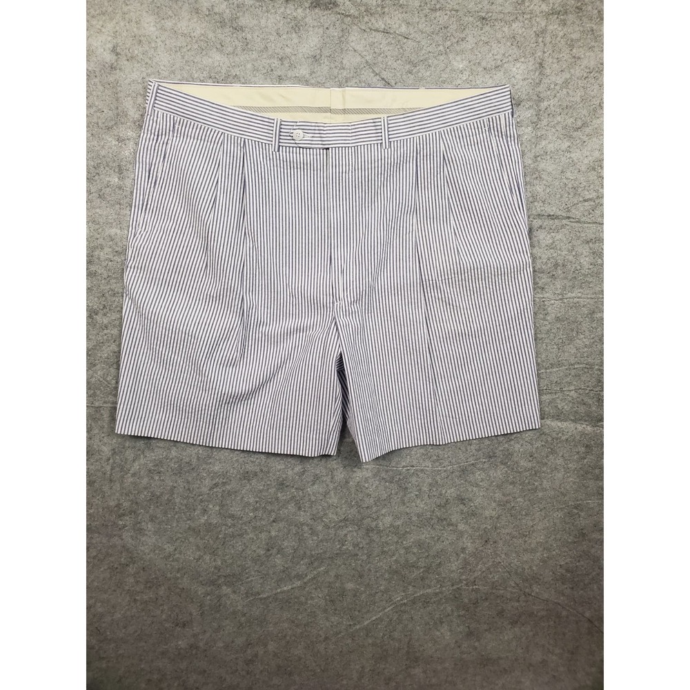 Vintage Berle Men's 40 Seersucker Shorts Classic Preppy Southern Lightweight